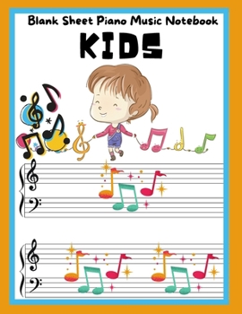 Paperback Blank Sheet Piano Music Notebook Kids Book