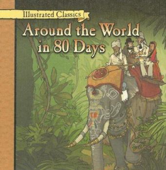 Library Binding Around the World in 80 Days Book