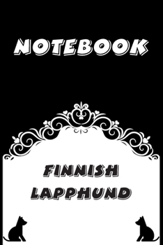 Finnish Lapphund Notebook : Black and White notebook , Decorative Journal for Finnish Lapphund Lover: Notebook /Journal Gift,Black and White,100 pages, 6x9, Soft cover, Mate Finish