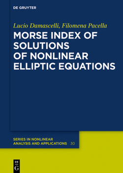 Hardcover Morse Index of Solutions of Nonlinear Elliptic Equations Book