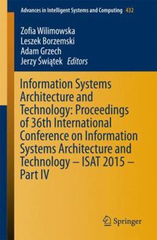 Paperback Information Systems Architecture and Technology: Proceedings of 36th International Conference on Information Systems Architecture and Technology - Isa Book