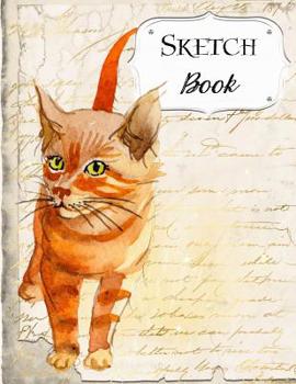 Paperback Sketch Book: Cat Sketchbook Scetchpad for Drawing or Doodling Notebook Pad for Creative Artists #4 Red Tabby Book