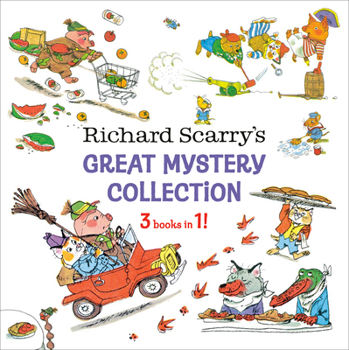 Hardcover Richard Scarry's Great Mystery Collection: 3-Books-In-1! Book
