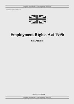 Paperback Employment Rights Act 1996 (c. 18) Book