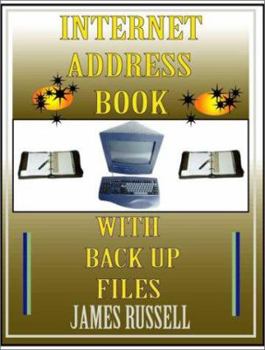 Paperback Internet Address Book with Computer Back Up Files: Professional Version Book