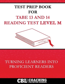 Paperback Test Prep Book for TABE 13 and 14 Reading Test Level M Book