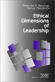 Paperback Ethical Dimensions of Leadership Book