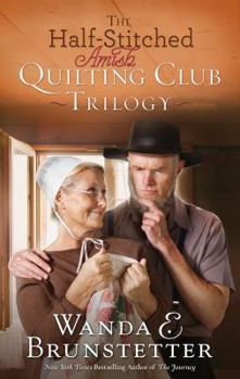 Paperback The Half-Stitched Amish Quilting Club Trilogy Book