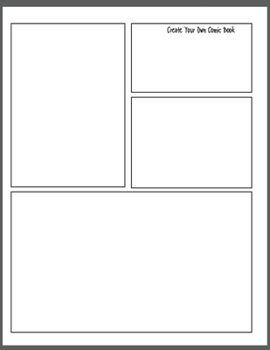 Paperback Create Your Own Comic Book: Blank Comic Book For Kids With Variety Of Templates - Large Paper Size 8.5 x 11" Book