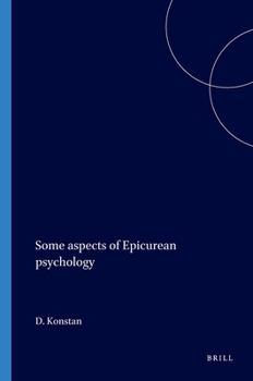 Paperback Some aspects of Epicurean psychology Book