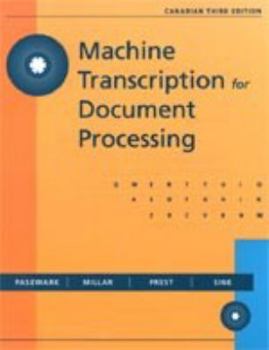 Paperback Machine transcription for document processing Book