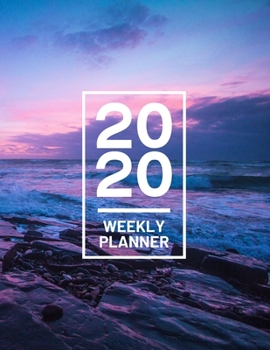 Paperback 2020 Weekly Planner: Ocean Photography 52 Week Journal 8.5 x 11 inches for Women, Academic Organizer Monthly Calendar Scheduler Appointment Book