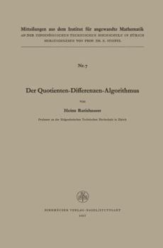 Paperback Der Quotienten-Differenzen-Algorithmus [German] Book