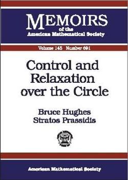 Paperback Control and Relaxation over the Circle (Memoirs of the American Mathematical Society) Book