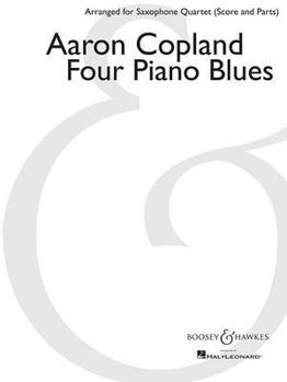 Paperback Four Piano Blues: Arranged for Saxophone Quartet (Satb) Book