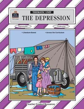 Paperback The Depression Thematic Unit Book