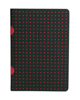 Black on Red / Black on Red Journal: Unlined B7