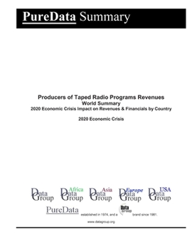 Producers of Taped Radio Programs Revenues World Summary: 2020 Economic Crisis Impact on Revenues & Financials by Country (PureData World Summary)