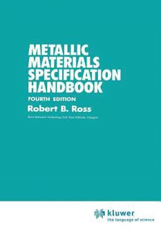 Paperback Metallic Materials Specification Handbook Book