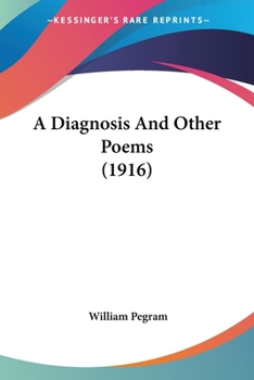 Paperback A Diagnosis And Other Poems (1916) Book