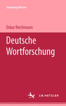 Paperback Deutsche Wortforschung [German] Book