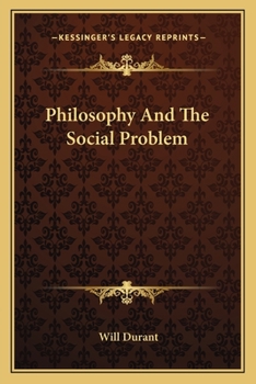 Paperback Philosophy And The Social Problem Book