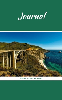 Paperback Journal: Pacific Coast Highway; 100 sheets/200 pages; 5" x 8" Book