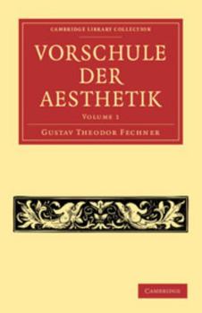 Paperback Vorschule Der Aesthetik [German] Book