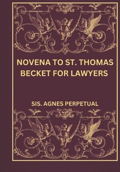 Paperback Novena to St. Thomas becket for lawyers Book