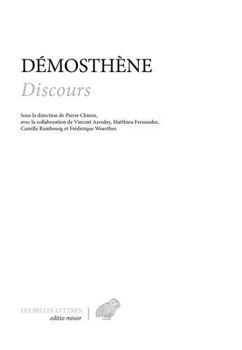 Hardcover Discours [French] Book