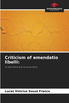 Paperback Criticism of emendatio libelli Book