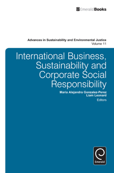 Hardcover International Business, Sustainability and Corporate Social Responsibility Book