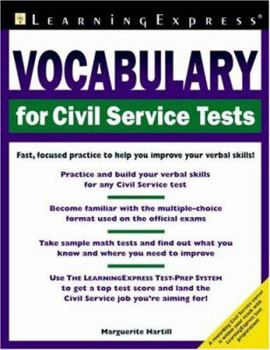 Paperback Vocabulary for Civil Service Tests Book