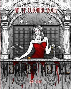 Paperback Adult Coloring Book: Horror Hotel Book