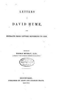 Paperback Letters of David Hume and Extracts from Letters Referring to Him Book