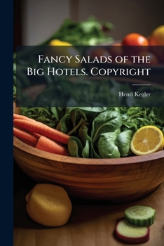 Paperback Fancy Salads of the Big Hotels. Copyright Book