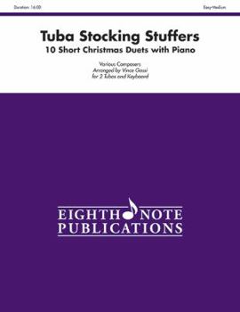 Paperback Stocking Stuffers for Tuba: 10 Short Christmas Duets with Piano, Part(s) Book
