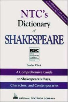 Hardcover NTC's Dictionary of Shakespeare Book