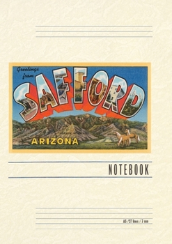 Paperback Vintage Lined Notebook Greetings from Safford Book