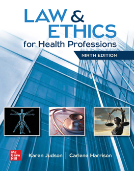 Hardcover Law & Ethics for Health Professions Book