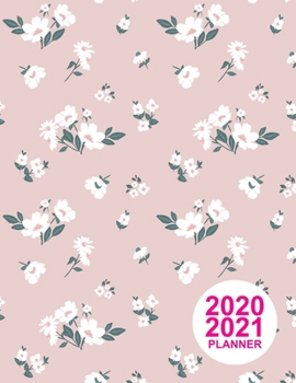 Paperback 2020 2021 Planner: Nifty Colorful Design Book, 8.5" x 11" Two Year 2020-2021 Calendar Planner, Monthly Schedule Organizer (24 Months Acti Book