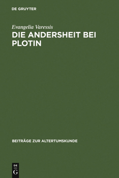 Hardcover Die Andersheit bei Plotin [German] Book