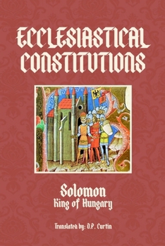 Paperback Ecclesiastical Constitutions Book