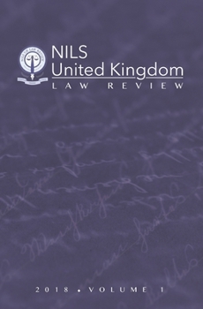 Paperback NILS United Kingdom Law Review: Volume 1 (2018) Book