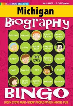 Hardcover Michigan Biography Bingo Book