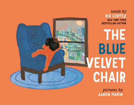 Library Binding Blue Velvet Chair Book