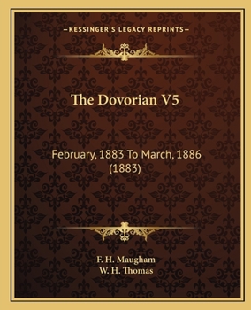 Paperback The Dovorian V5: February, 1883 To March, 1886 (1883) Book