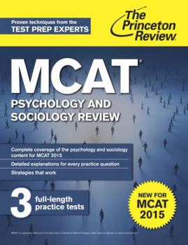 Paperback MCAT Psychology and Sociology Review: New for MCAT 2015 Book