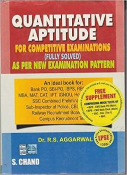 Paperback Quantitative Aptitude Book