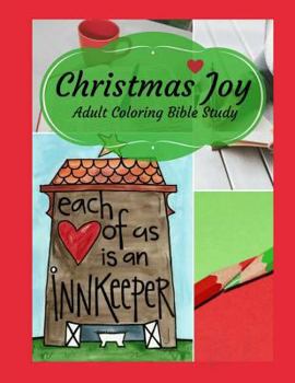 Paperback Adult Coloring Bible Study: Christmas Joy Book